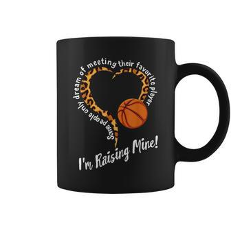 Basketball Mom Raising Favorite Player Leopard Coffee Mug - Monsterry