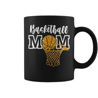 Basketball Mom Supportive Player Mama Coffee Mug - Monsterry