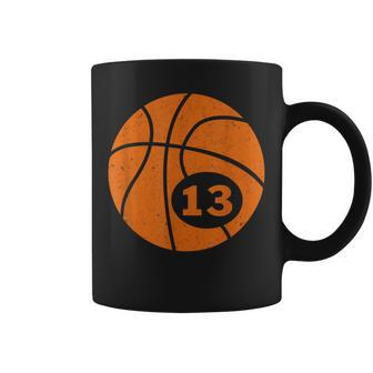 Basketball Player Jersey Number 13 Thirn Graphic Coffee Mug - Monsterry AU