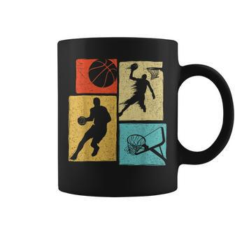 Basketball Players Colorful Ball Hoop Sports Lover Coffee Mug | Seseable CA