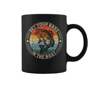 Get Your Bass On The Boat Fishing For Fisherman Coffee Mug - Monsterry AU