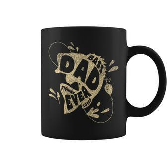 Bass Dad Ever Fishing Lovers Dad Fathers Day Fishing Coffee Mug - Thegiftio UK