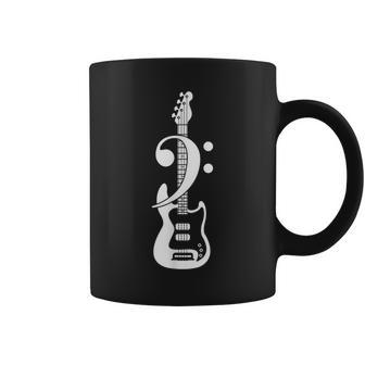 Bass Guitar Bass Clef Coffee Mug - Monsterry AU