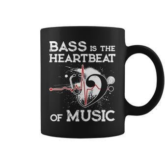 Bass Is The Heartbeat Coffee Mug | Mazezy