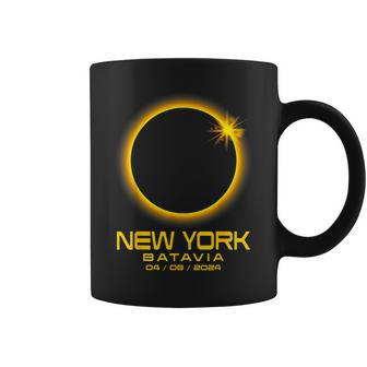 Batavia New York Ny Total Solar Eclipse 2024 Coffee Mug - Seseable