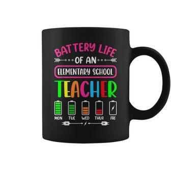 Battery Life Of A Elementary School Teacher School Week Coffee Mug - Seseable