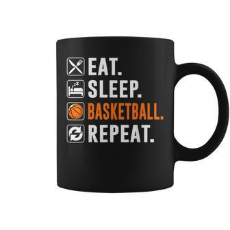 Bball Eat Sleep Basketball Repeat Basketball Player Coffee Mug - Thegiftio UK