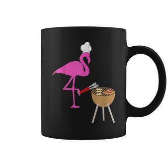 Bbq Flamingos Pink Birds Grilling Grillmasters Cooking Coffee Mug - Monsterry CA