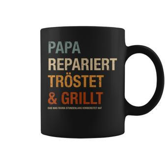 Bbq Papa Repariert Komöstet Und Grillt For Dad Tassen - Geschenkecke