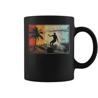 Beach Surfing Surfboard Vintage Retro Surfboarder Surfer Coffee Mug - Thegiftio UK