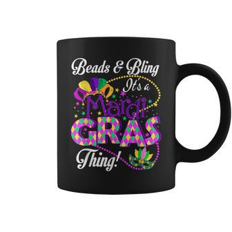 Beads And Bling It's A Mardi Gras Thing Coffee Mug | Crazezy CA