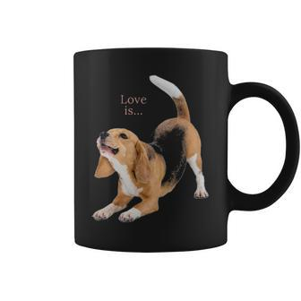 Beagle Beagles Love Is Dog Mom Dad Puppy Pet Cute Coffee Mug | Mazezy