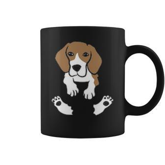 Beagle Dog In The Pocket Cute Pocket Beagle Coffee Mug | Mazezy