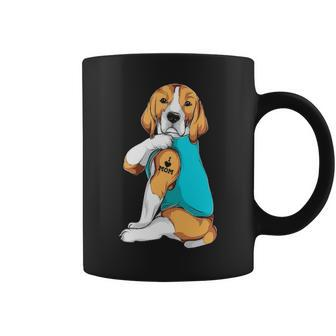 Beagle I Love Mom Apparel Dog Mom Womens Coffee Mug | Mazezy