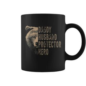 Bear Dad Husband Daddy Protector Hero Fathers Day Coffee Mug - Monsterry