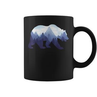 Bear Double Exposure Surreal Wildlife Animal Coffee Mug - Monsterry AU