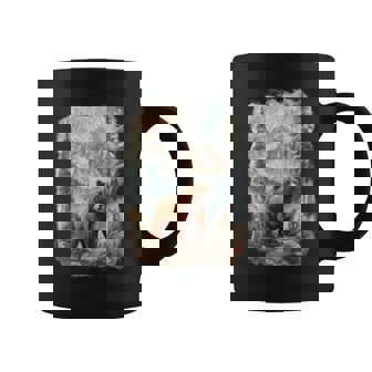 Bear And Fox Mountain Hiker Nature Camping Outdoors Retro Coffee Mug - Thegiftio UK