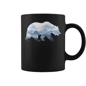 Bear Surreal Mountain Outdoor Nature Wildlife Animal Vintage Coffee Mug - Thegiftio UK