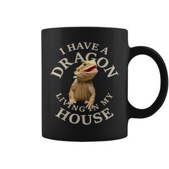 Bearded Dragon Clothes Pogona Barbata Lizard Coffee Mug - Monsterry AU