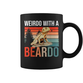 Bearded Dragon Pogona Reptile Weirdo With A Beardo Coffee Mug - Monsterry DE