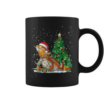 Bearded Dragon Santa Hat Animal Ugly Sweater Christmas Cute Coffee Mug - Monsterry DE