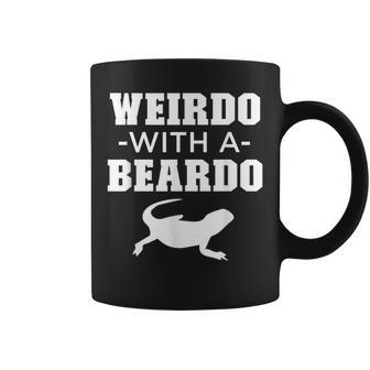 Bearded Dragon Weirdo With A Beardo Coffee Mug - Monsterry CA