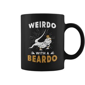 Beardie Lovers- Weirdo With A Beardo Bearded Dragon Coffee Mug - Monsterry DE