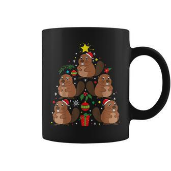 Beaver Christmas Ornament Tree Dad Mom Farm Coffee Mug - Monsterry