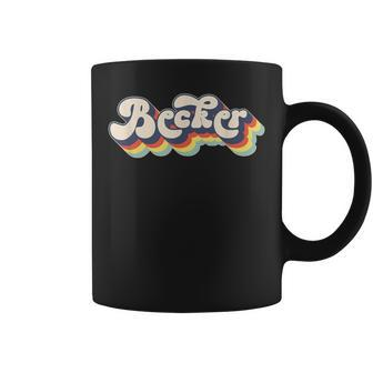 Becker Family Name Personalized Surname Becker Coffee Mug - Seseable