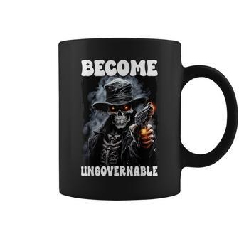Become Ungovernable Cringe Skeleton Coffee Mug - Monsterry CA