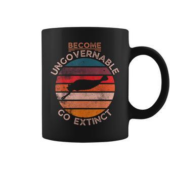 Become Ungovernable Go Extinct Opabinia Prehistoric Fish Coffee Mug - Monsterry DE