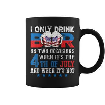 Beer American Flag 4Th Of July Merica Drinking Usa Coffee Mug - Monsterry CA