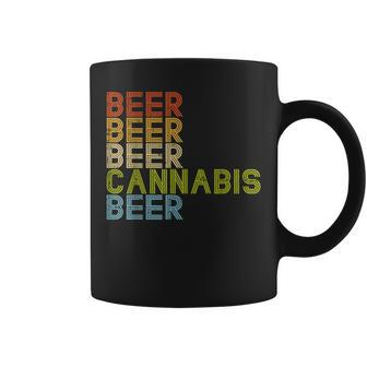 Beer Cannabis Drinking Retro Weed Marijuana 420 Stoner Coffee Mug - Thegiftio UK
