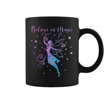 Believe In Magic Fairies Fairy Tale Positive Inspiring Quote Coffee Mug - Monsterry DE