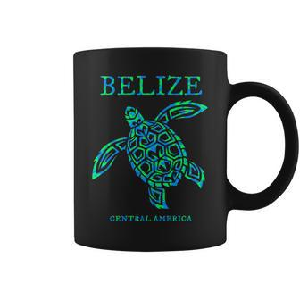 Belize Sea Turtle Retro Boys Girls Vacation Souvenir Coffee Mug - Thegiftio UK