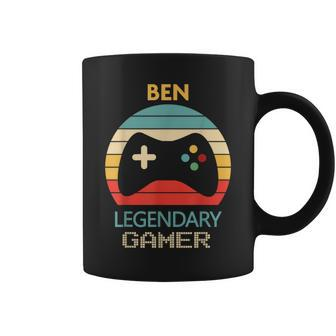 Ben Name Personalised Legendary Gamer Coffee Mug - Seseable