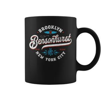 Bensonhurst Brooklyn New York Nyc Retro Vintage Graphic Coffee Mug - Monsterry CA