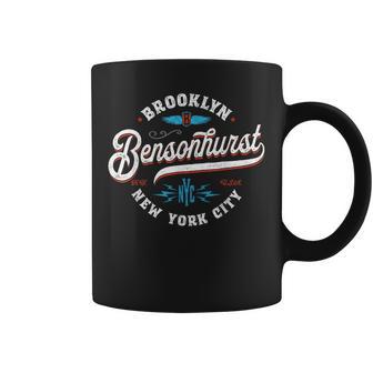 Bensonhurst Brooklyn New York Nyc Retro Vintage Graphic Coffee Mug - Monsterry