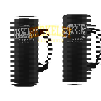 Berkeley Arched Text Yellow S Berkeley Coffee Mug | Mazezy