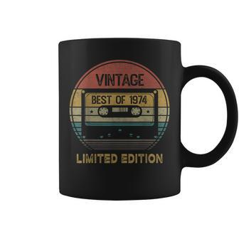 Best Of 1974 50Th Birthday Vintage Cassette Tape Coffee Mug | Mazezy