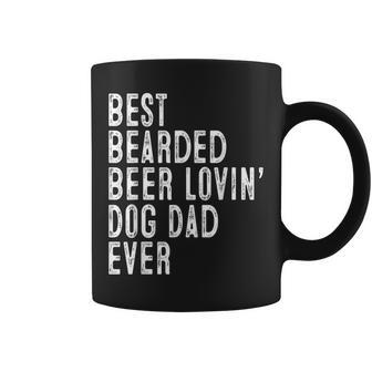 Best Bearded Beer Lovin Dog Dad Pet Lover Owner Coffee Mug - Monsterry AU