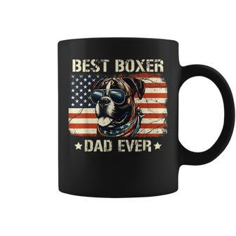 Best Boxer Dad Ever American Flag Dog Lover Father's Day Coffee Mug - Thegiftio UK