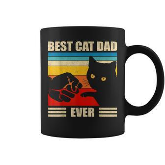 Best Cat Dad Ever Cat Dad Father Vintage Coffee Mug - Monsterry AU