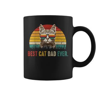 Best Cat Dad Ever Fathers Day Vintage Cat Daddy Coffee Mug - Monsterry AU