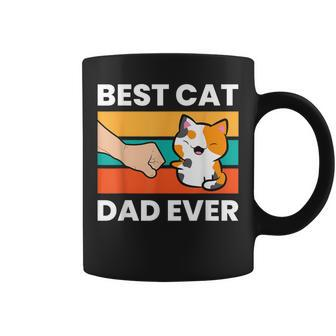 Best Cat Dad Ever Papa Calico Cat Coffee Mug - Monsterry CA
