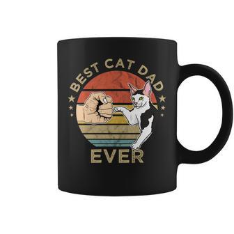 Best Cat Dad Ever Retrointage Katze Katzen Papa Geschenk Tassen - Geschenkecke