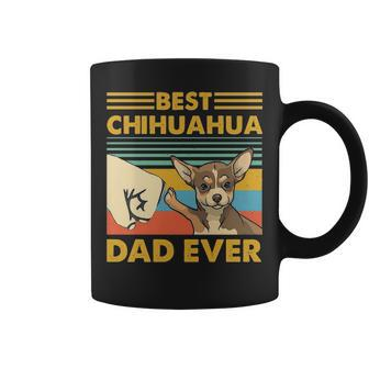 Best Chihuahua Dad Ever Retro Vintage Sunse Coffee Mug | Mazezy CA