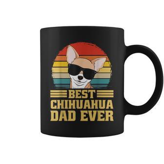 Best Chihuahua Dog Puppy Retro Dad Dad Dad Man Tassen - Geschenkecke