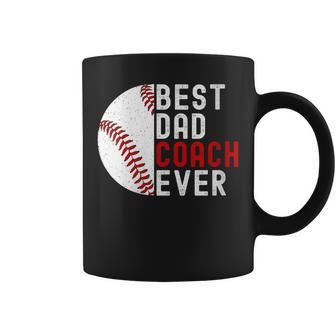 Best Dad Coach Ever Baseball Father's Day Coffee Mug - Seseable