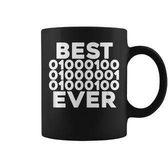 Best Dad Ever Binary Code Father's Day Coder Coffee Mug - Monsterry